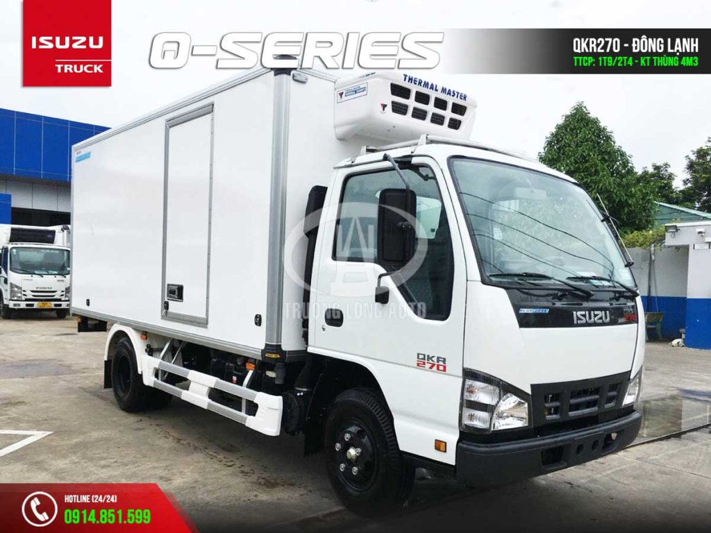 isuzu qkr270 1t9 2t4 2t9 thùng đông lạnh