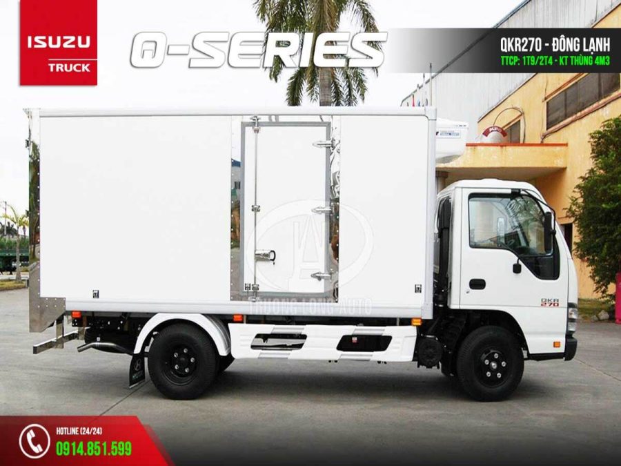 Isuzu QKR270 1T9 2T4 2T9 thùng đông lạnh