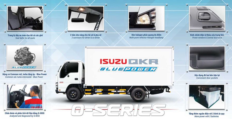 isuzu qkr270 1t9 2t4 2t9 thùng lửng