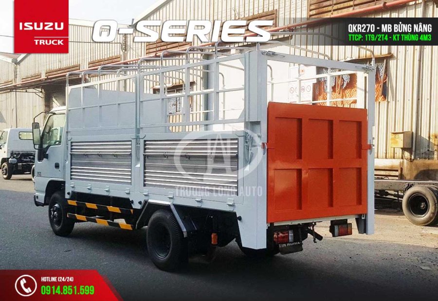 isuzu qkr270 1t9 2t4 2t9 thùng mui bạt bửng nâng
