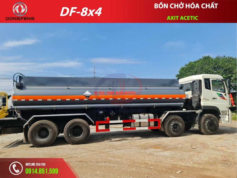 xe tải dongfeng bồn chở hoá chất axit acetic