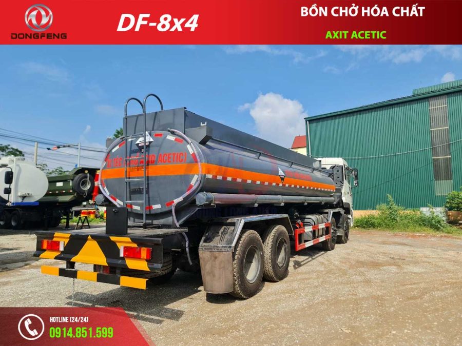 xe tải dongfeng bồn chở hoá chất axit acetic