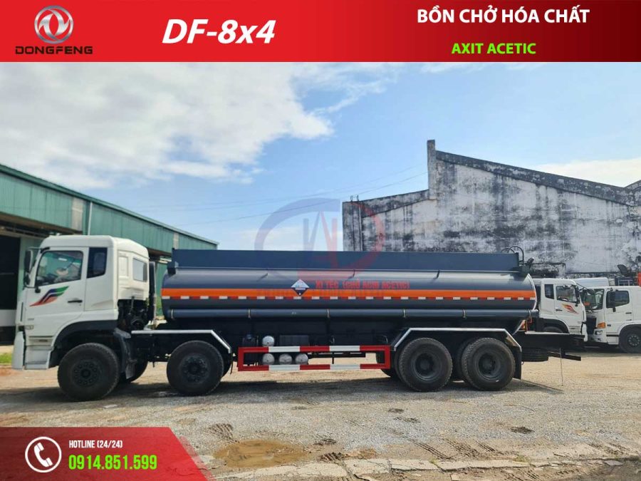 xe tải dongfeng bồn chở hoá chất axit acetic