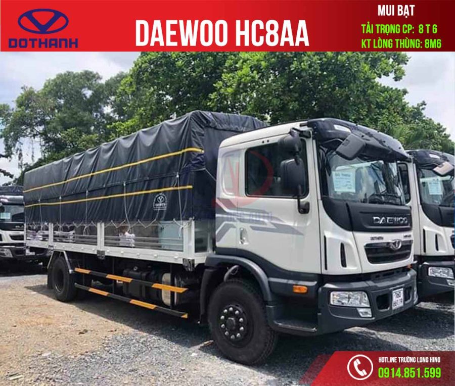 daewoo hc8aa 8.6 tấn mui bạt