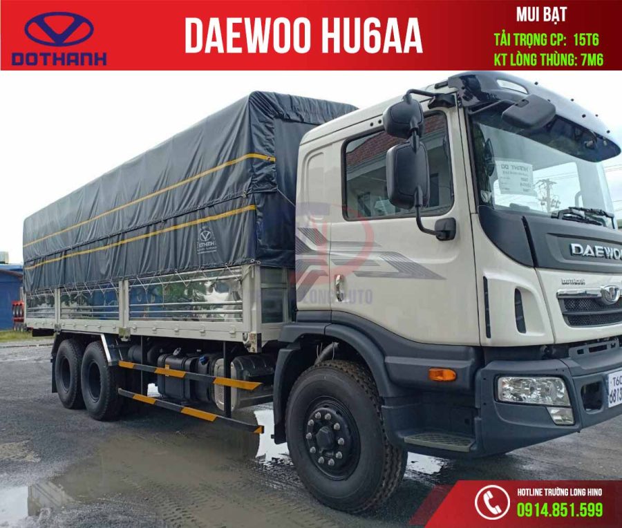 daewoo hu6aa 15.6 tấn mui bạt