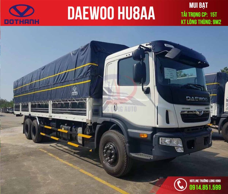 daewoo hu8aa 15 tấn mui bạt