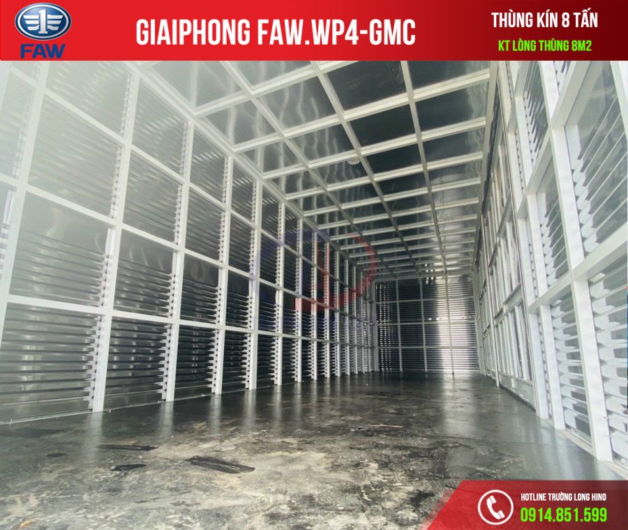 faw wp4 gmc 8 tấn thùng kín