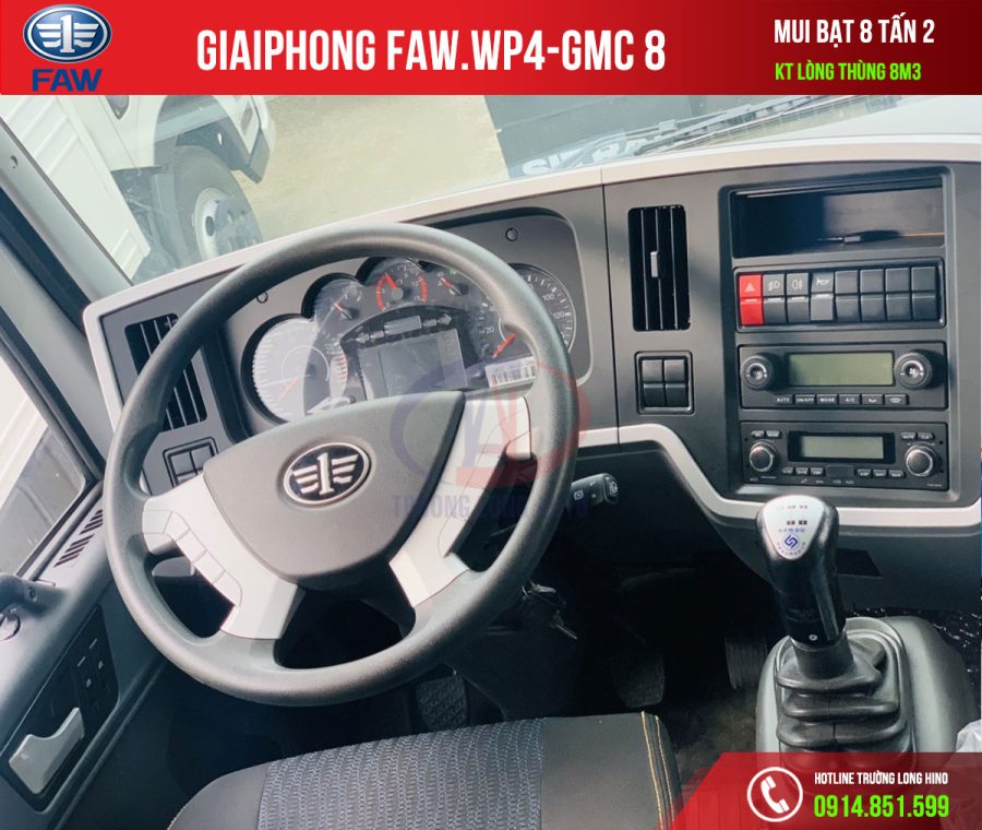 faw wp4 8 tấn thùng mui bạt