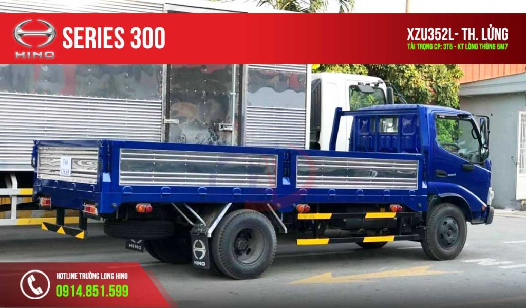 hino 3t5 xzu352l thùng lửng 2
