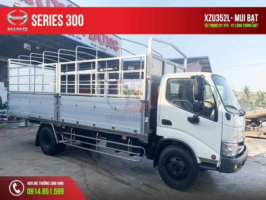 hino 3t5 xzu352l thùng mui bạt