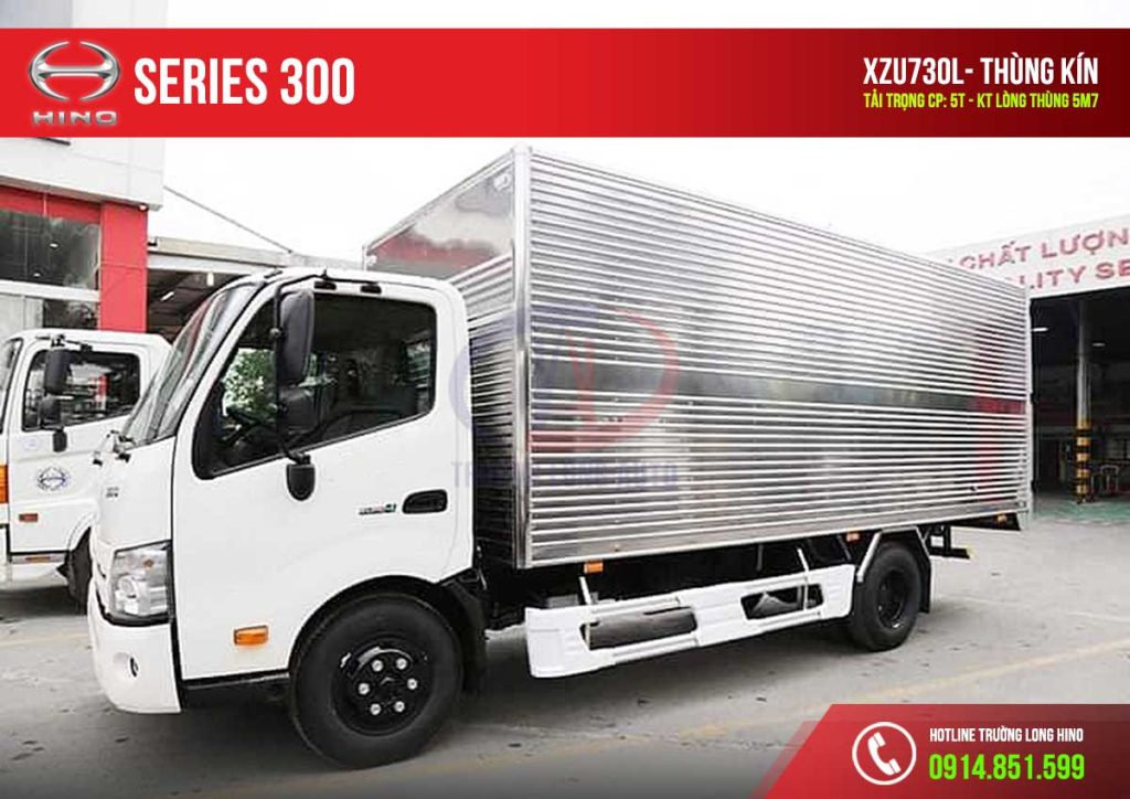 hino 5 tấn xzu 730l thùng kín 2