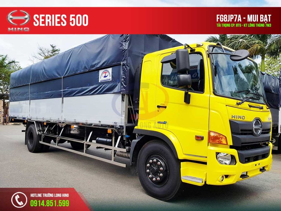hino fg8jp7a 8t5 thùng mui bạt