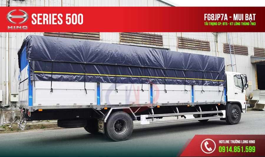 hino fg8jp7a 8t5 thùng mui bạt