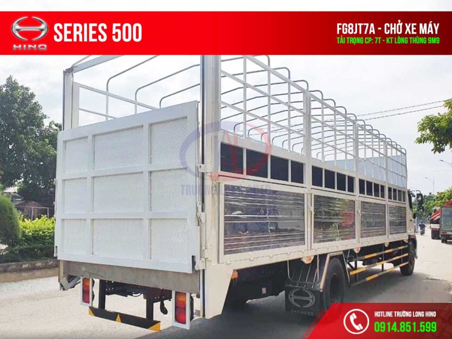 hino fg8j7a 8 tấn thùng chở xe máy