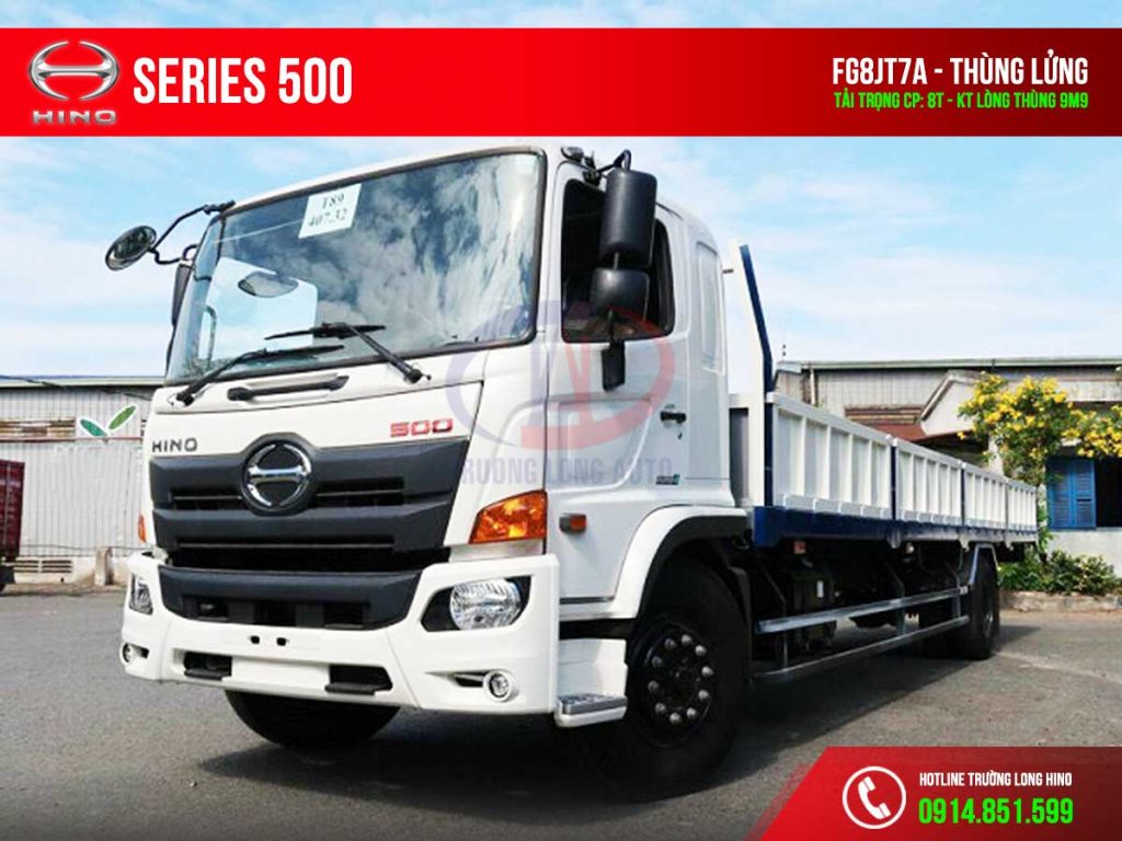 hino fg8jt7a 8 tấn thùng lửng