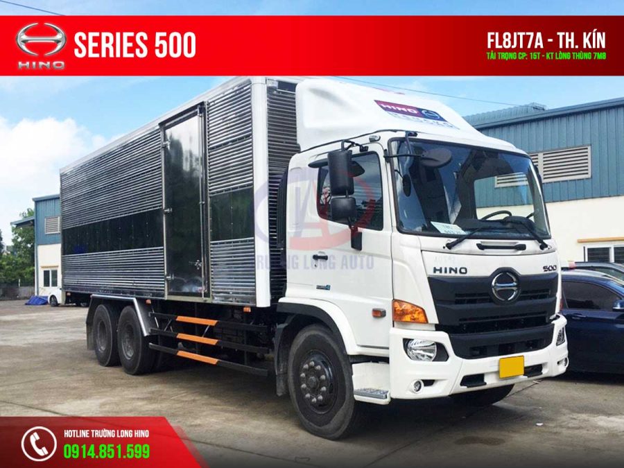 hino fl8jt7a 15 tấn thùng kín