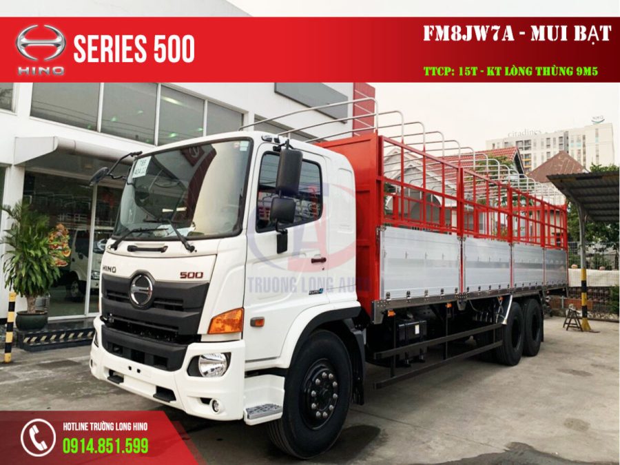 hino fm8jw7a 15 tấn mui bạt