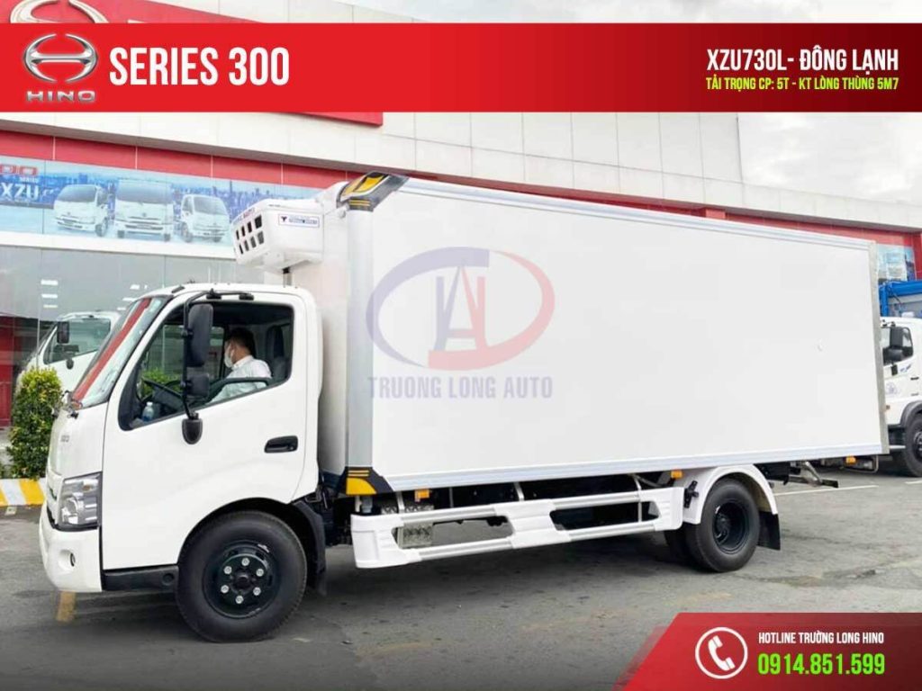 hino xzu730l 5 tấn thùng đông lạnh
