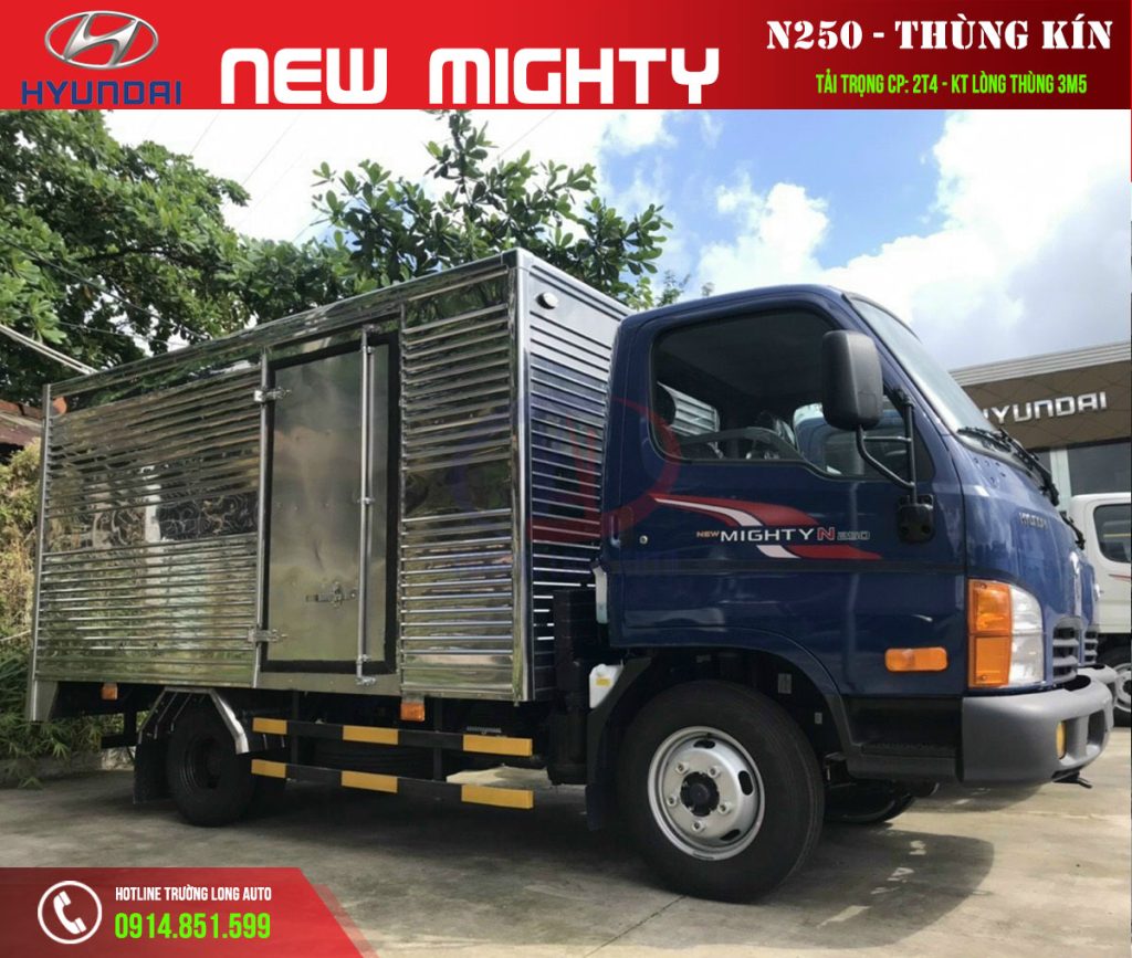 hyundai new mighty n250 2t4 thùng kín