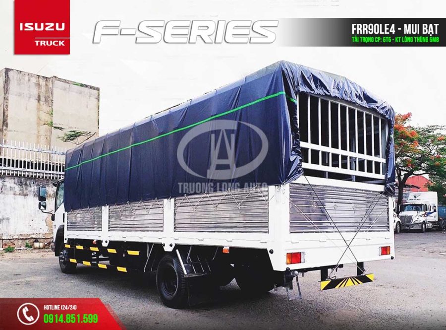 isuzu frr90le4 6t5 thùng mui bạt
