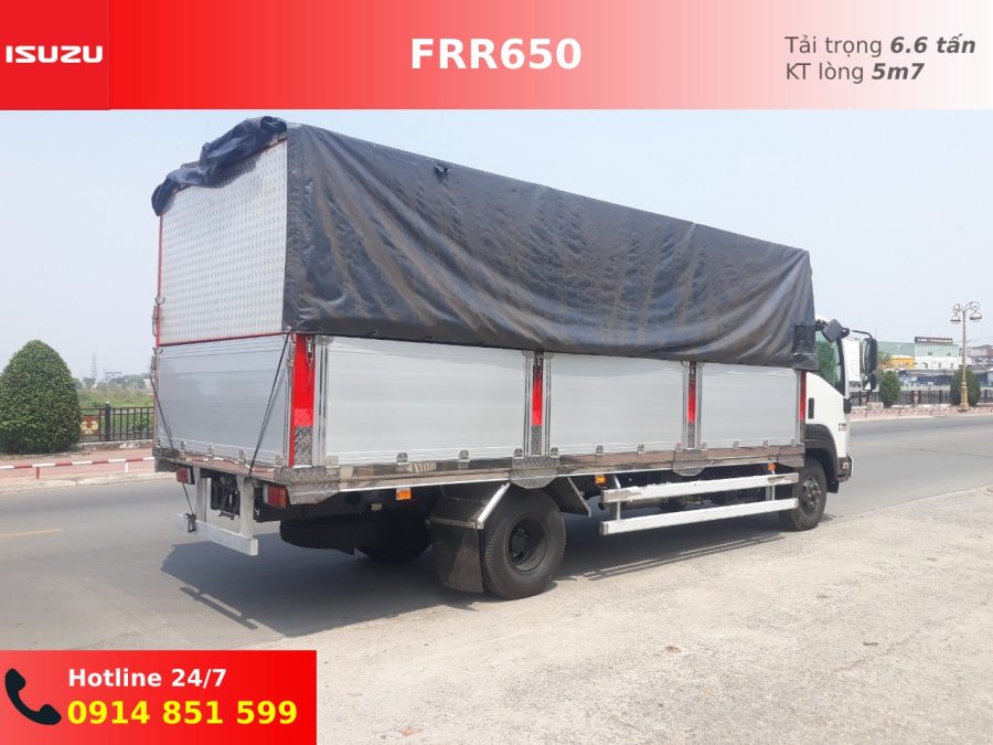 isuzu frr90le4 6t6 thùng mui bạt