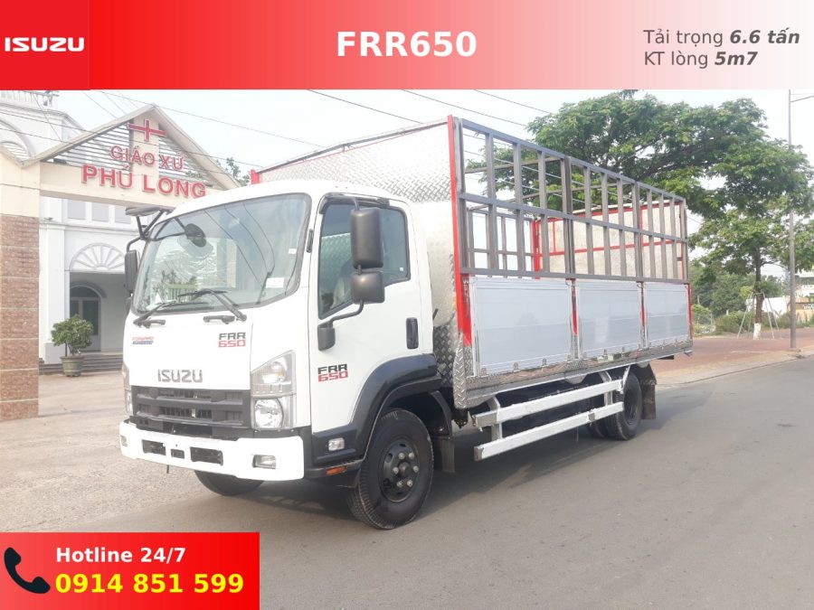 isuzu frr90le4 6t6 thùng mui bạt