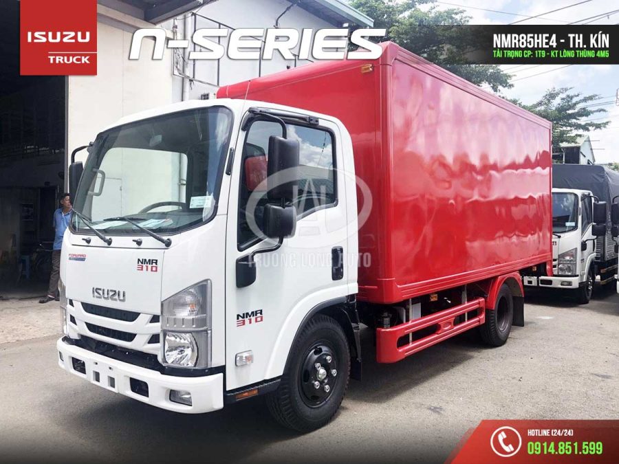 isuzu nmr85he4 1.9 tấn thùng kín