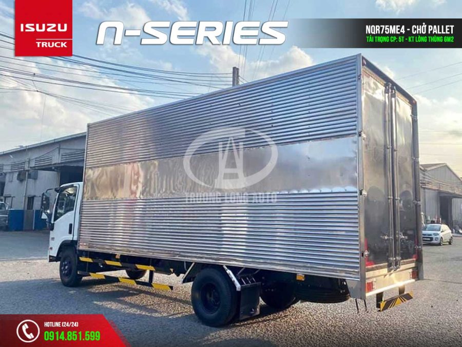 isuzu nqr75le4 5 tấn thùng chở pallet