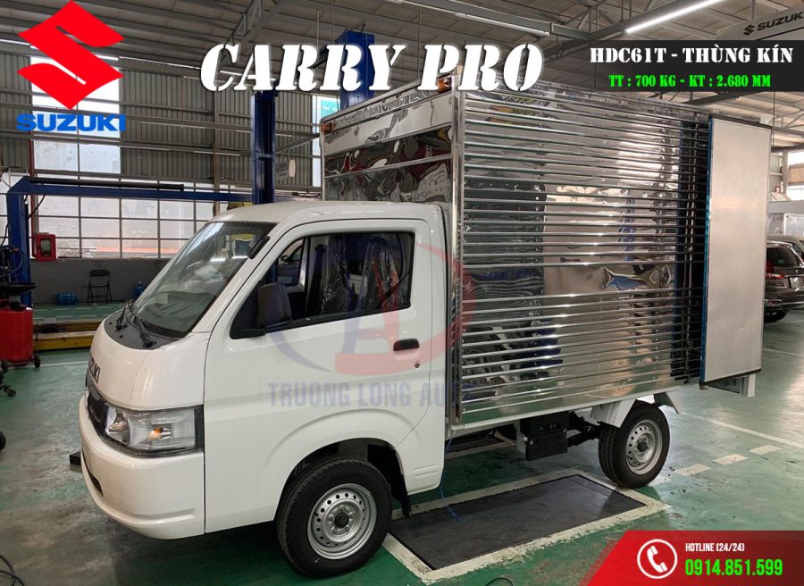 suzuki carry pro hdc61t 700kg thùng kín