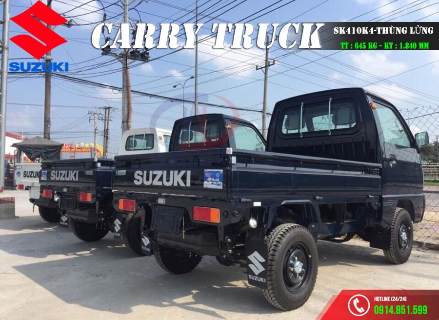 suzuki carry truck sk410k4 645kg thùng lửng