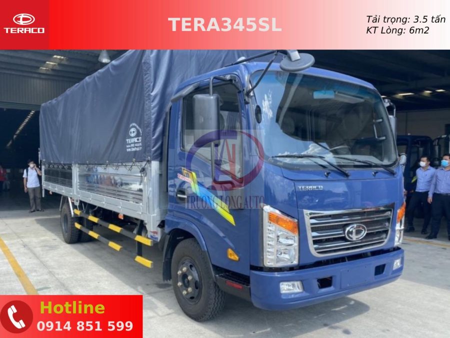 teraco tera 345sl thùng bạt dài 6m2