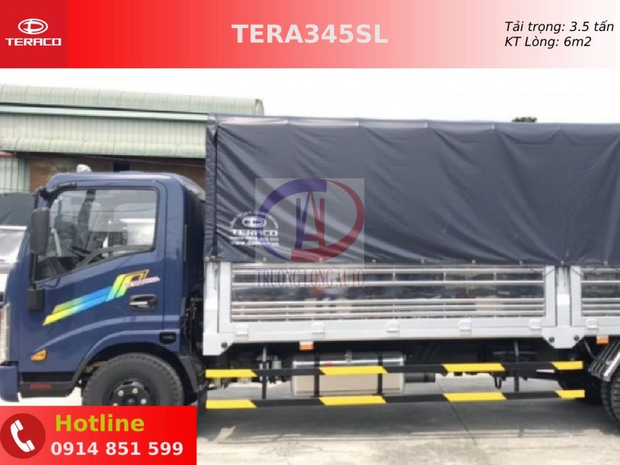 teraco tera 345sl thùng bạt dài 6m2