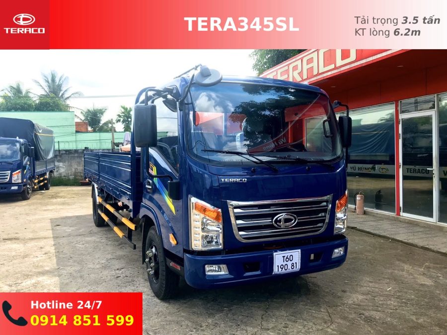 teraco tera 345sl thùng lửng 6m2