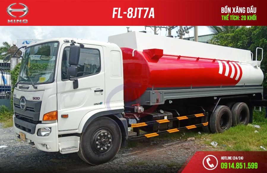 Xe bồn xăng dầu 20m3 khối Hino FL