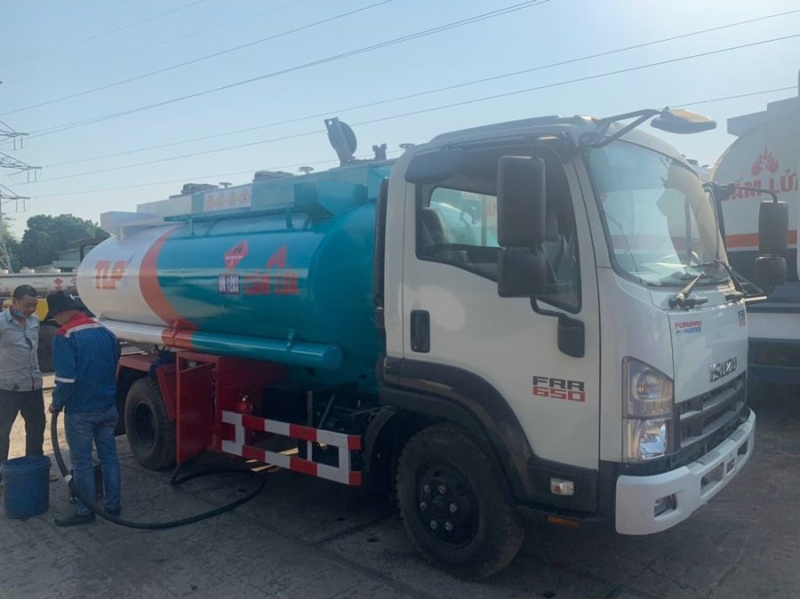 xe isuzu frr90he4 bồn chở xăng dầu 8 9 khối