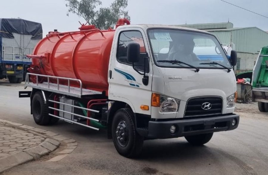 hyundai new mighty 110sp chở chất thải 5-6 khối