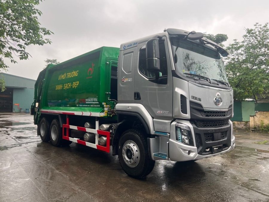 xe ép rác 14 khối chenglong h5 3 chân