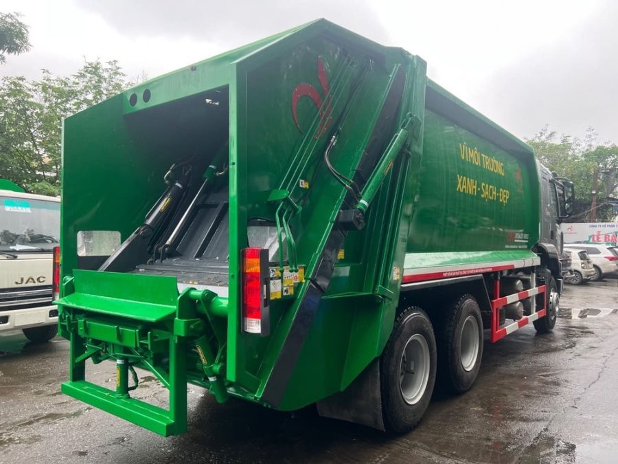 xe ép rác 14 khối chenglong h5 3 chân