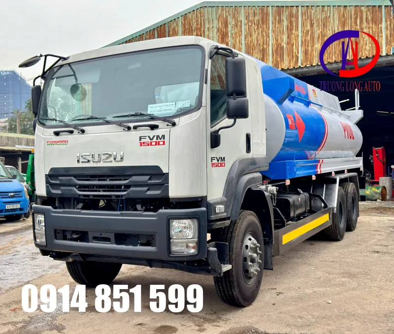 Đôi nét về xe Isuzu FVM bồn chở xăng dầu 20 khối Euro 5