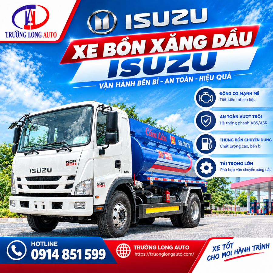 Xe Isuzu Bồn Xăng Dầu