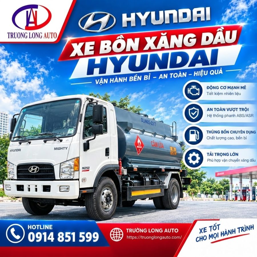 Xe Huyndai Bồn Xăng Dầu