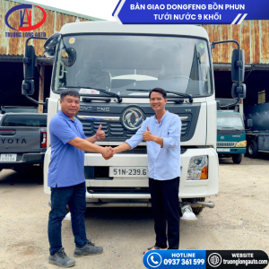 Bàn Giao Dongfeng Bồn Phun Tưới Nước 9 Khối Cho CTY CP XL CT CIENCO