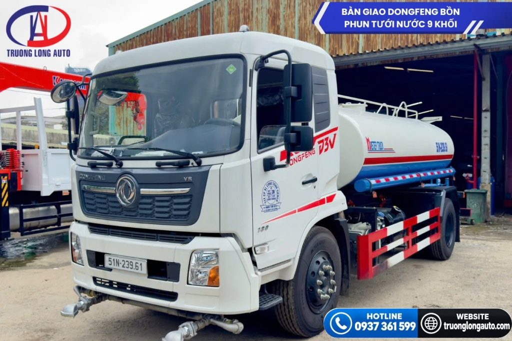 Giới thiệu về Dongfeng bồn phun tưới nước 9 khối
