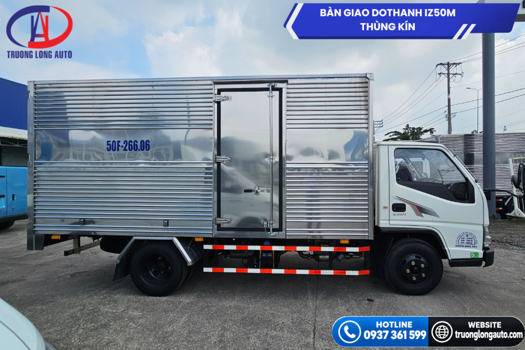 Giới thiệu về xe tải Dothanh IZ50M thùng kín