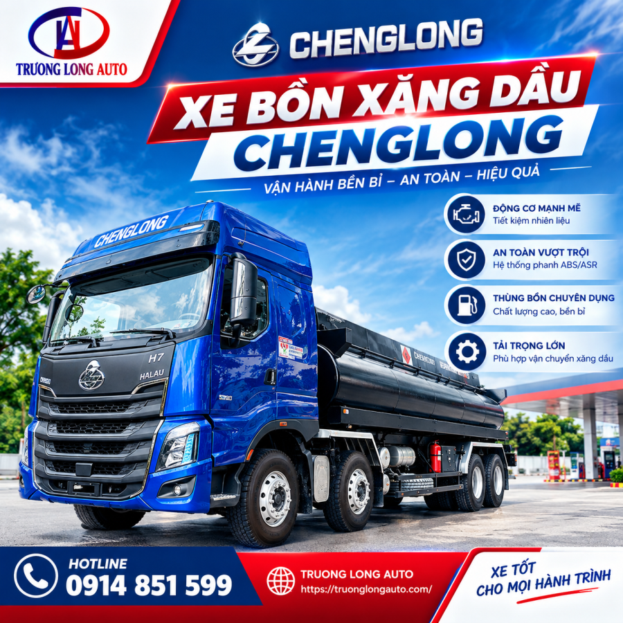 Xe Chenglong Bồn Xăng Dầu