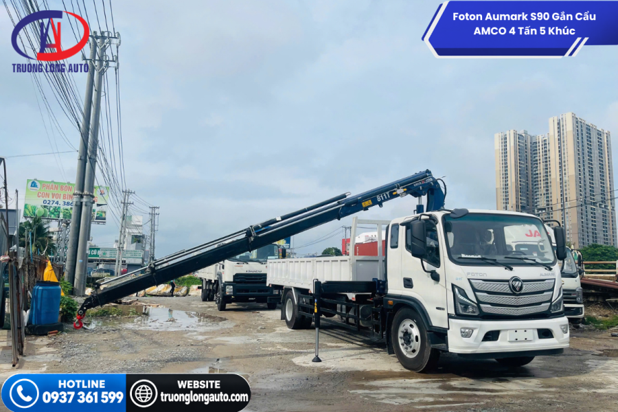 Cẩu AMCO vươn dài 12.5m gom hàng nhanh chóng