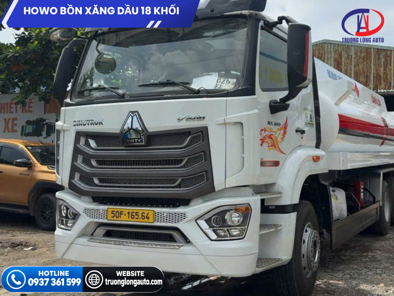 Howo 3 Chân Bồn Chở Xăng Dầu 18 Khối Euro 5 – Trường Long Auto