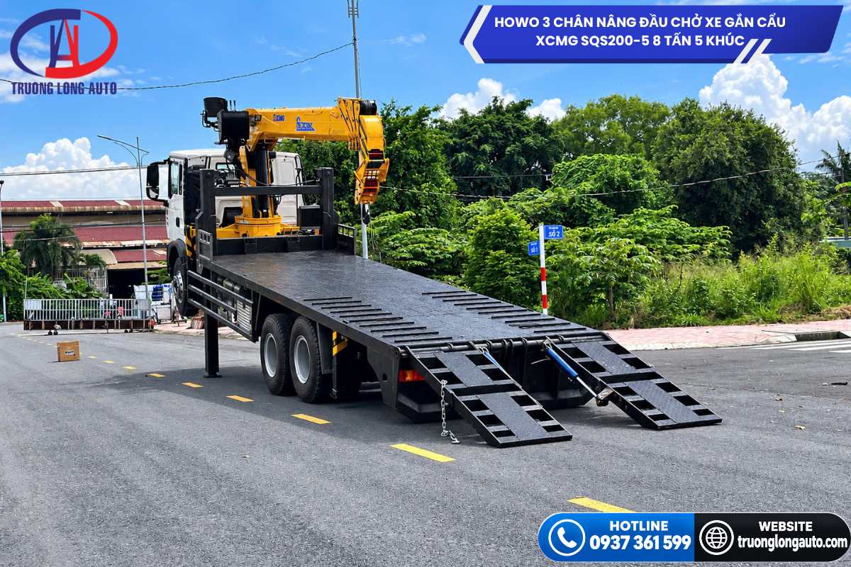 howo-3-chan-nang-dau-cho-xe-gan-cau-xcmg-sqs200-5-8-tan-5-khuc-3 Quy cách sàn nâng đầu chuyên dụng khổ lớn