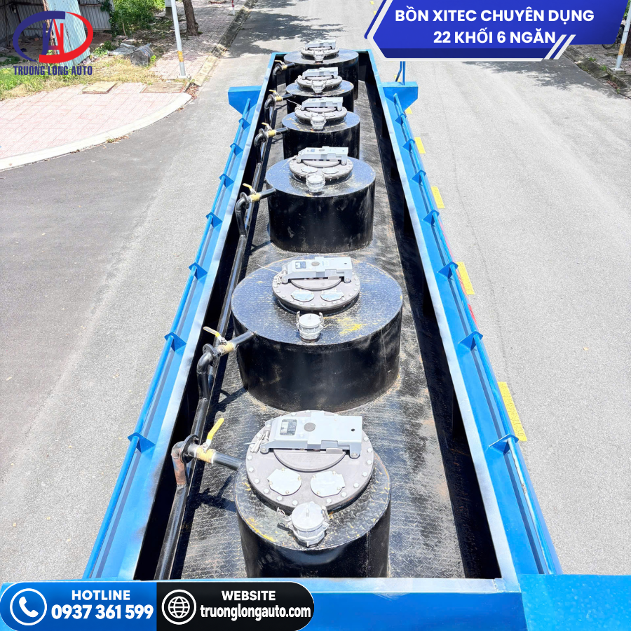 Bồn xitéc chuyên dùng 22 khối 6 ngăn