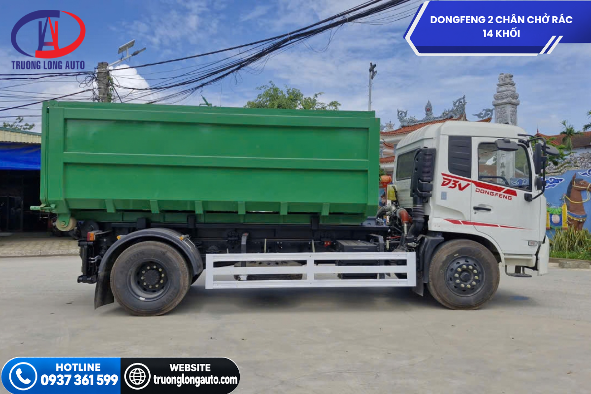xe-dongfeng-2-chan-cho-rac-14-khoi-2 Động cơ Yuchai & Khung gầm lồng kép chịu tải